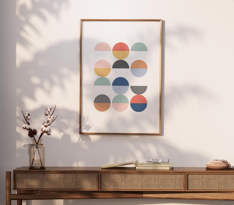 Halcyon Shapes Canvas Painting