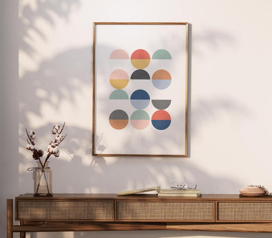 Halcyon Shapes Canvas Painting