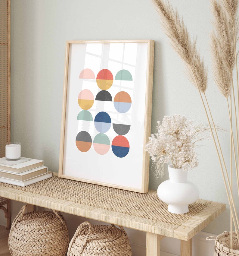 Halcyon Shapes Canvas Painting