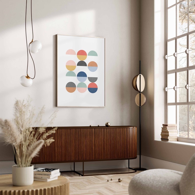 Halcyon Shapes Canvas Painting