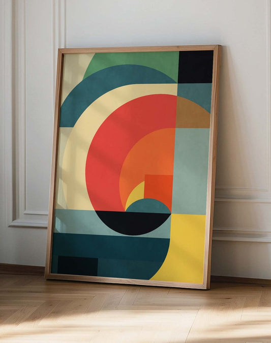 Chromatic Arc Canvas Painting