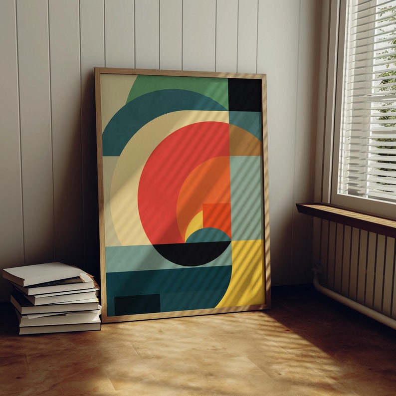 Chromatic Arc Canvas Painting