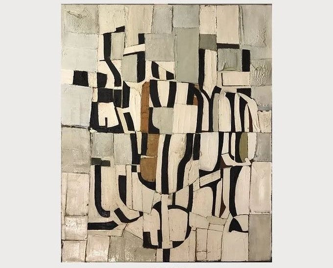 Ivory Fragments Canvas Painting