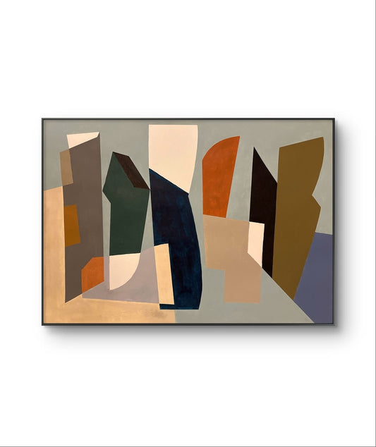 Sculpted Rhythm Canvas Painting