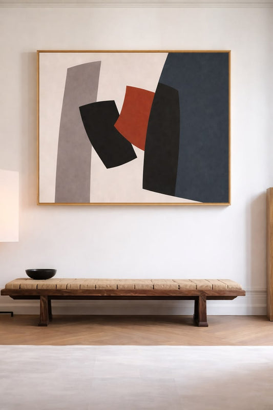 Bold Contrast Canvas Painting