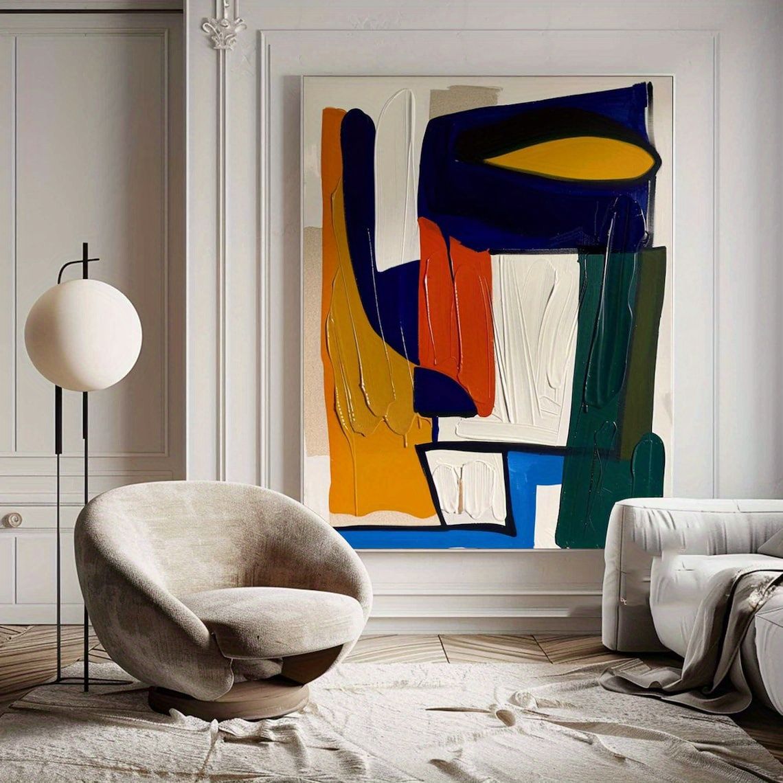 Vivid Layers Canvas Painting