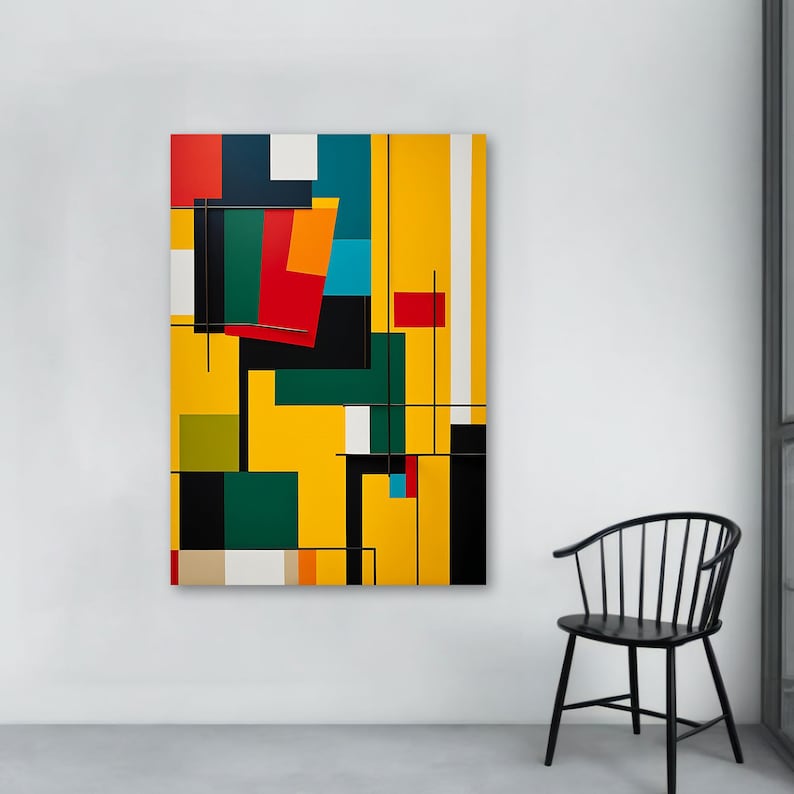 Vibrant Blocks– Canvas Painting