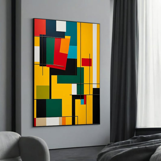 Vibrant Blocks– Canvas Painting