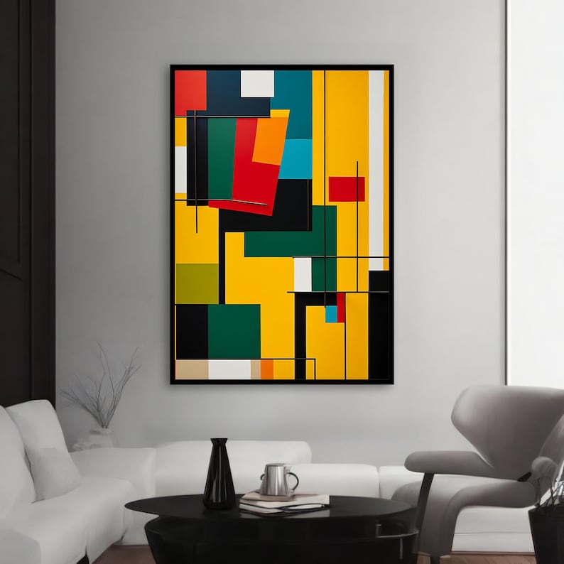 Vibrant Blocks– Canvas Painting