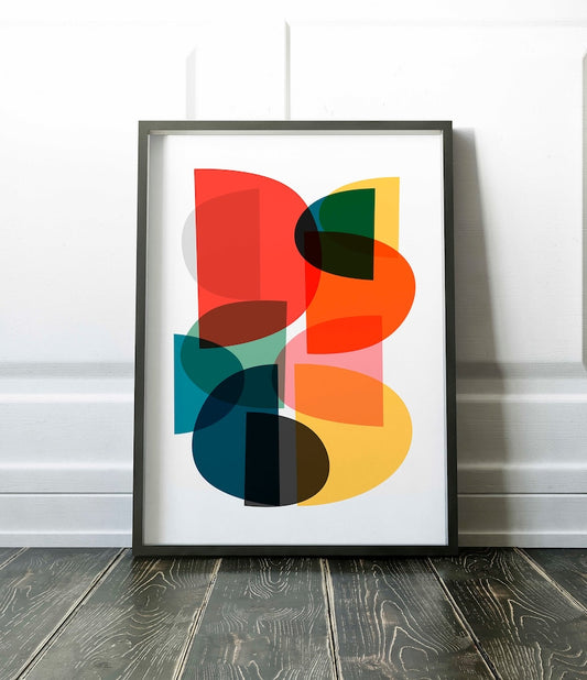 Vivid Overlap Canvas Painting