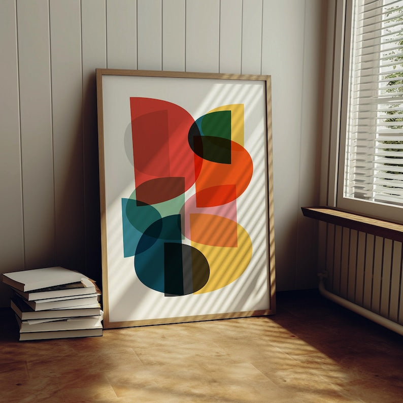 Vivid Overlap Canvas Painting