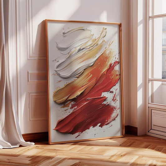 Bold Brushstrokes Digital Canvas Print