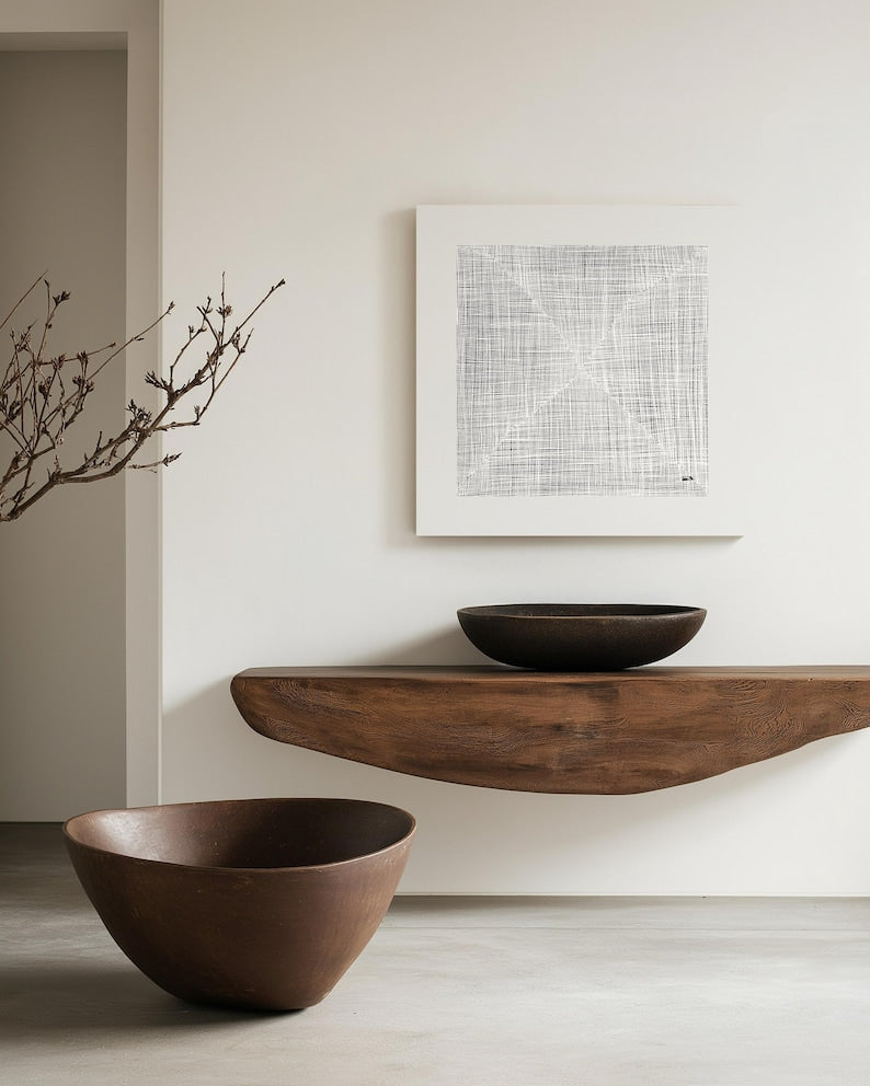 Linear Cross Canvas Painting