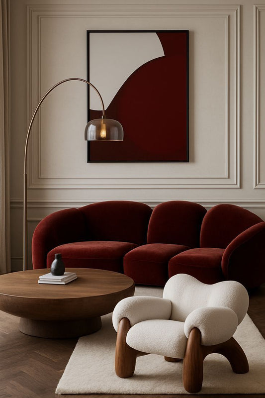 Velvet Curve Canvas Painting