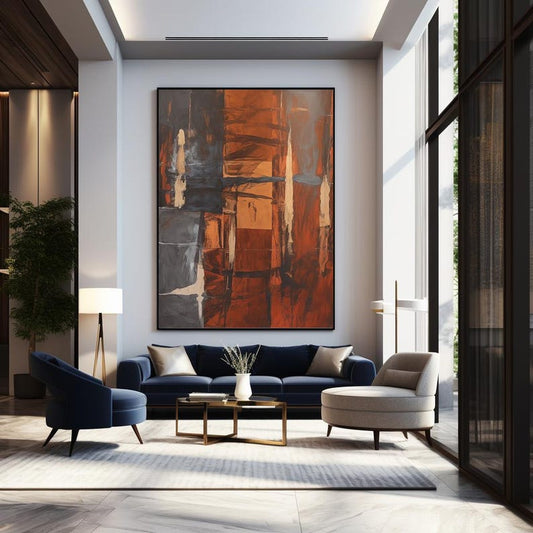 Amber Depth Canvas Painting