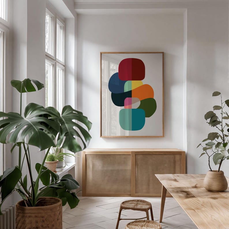 Chromatic Stack Canvas Painting