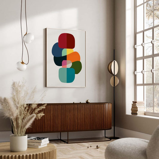 Chromatic Stack Canvas Painting