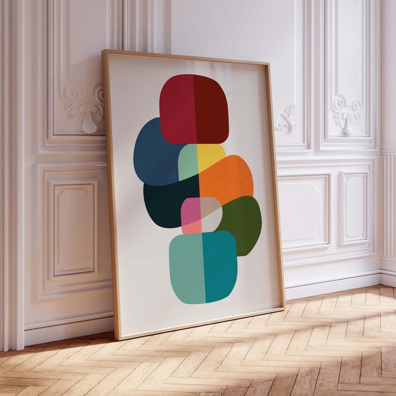 Chromatic Stack Canvas Painting
