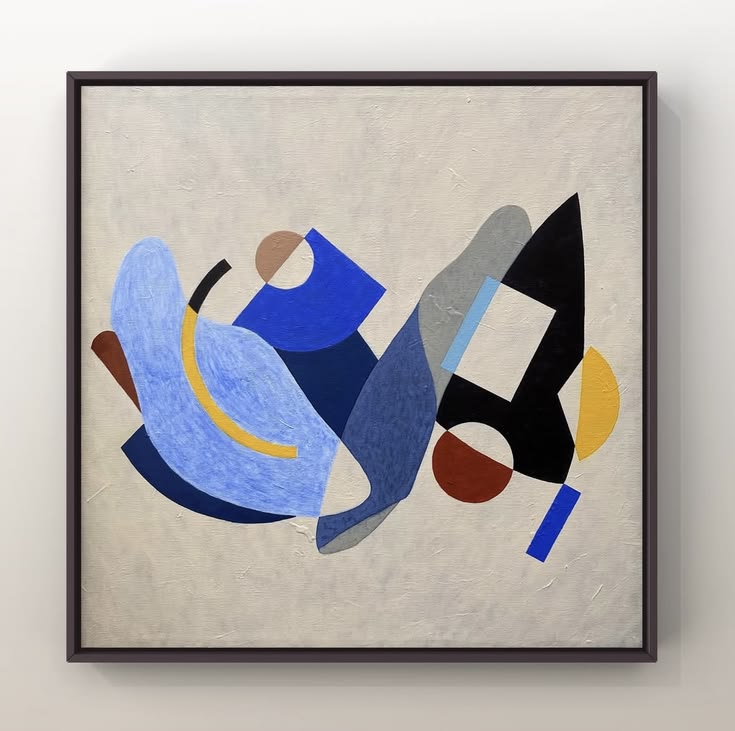 Azure Rhythm Canvas Painting