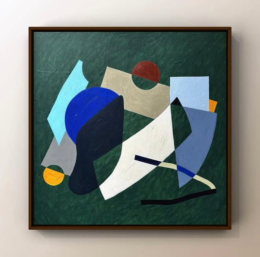 Emerald Balance Canvas Painting