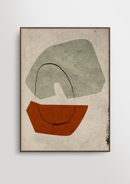 Clay Orbit Canvas Painting