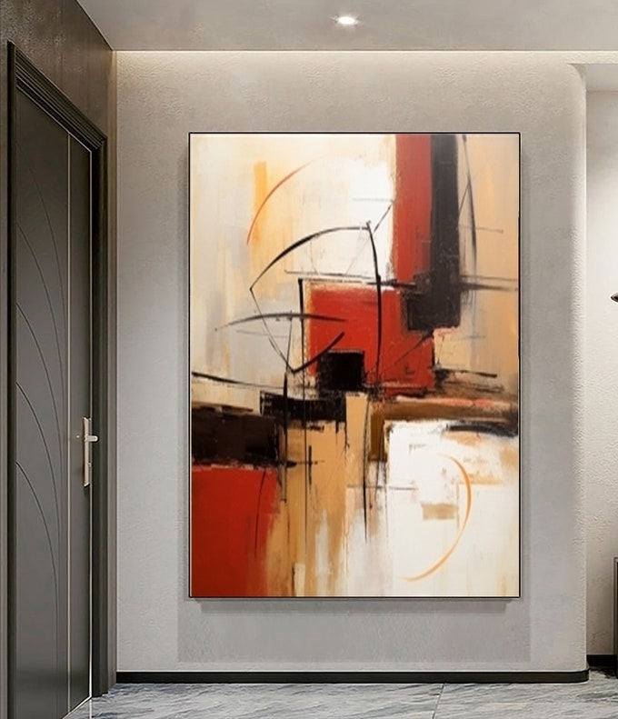 Red Nexus – Canvas Painting