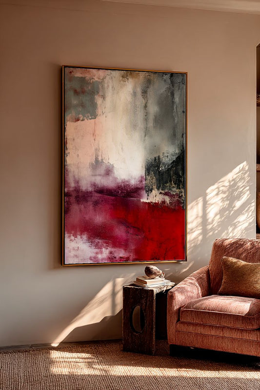 Crimson Mist – Canvas Painting