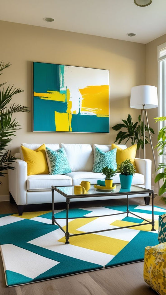 Aqua Burst – Canvas Painting