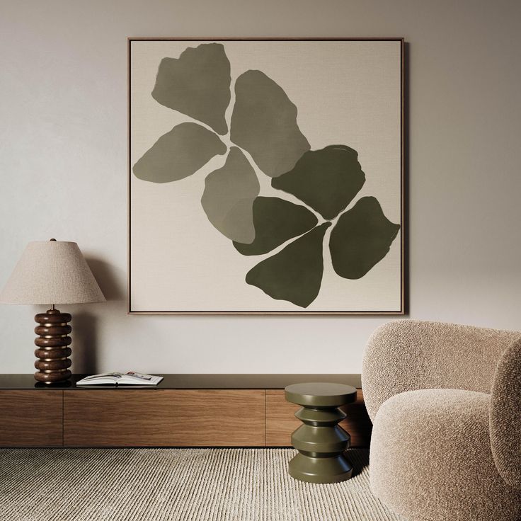 Olive Bloom – Canvas Painting