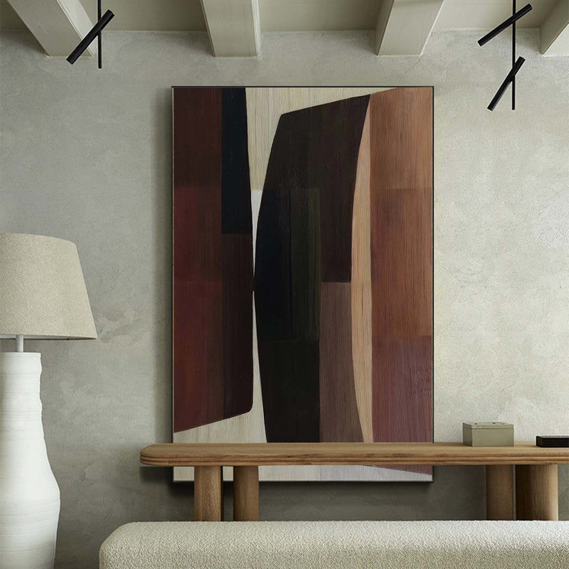 Shadowed Contours Canvas Painting