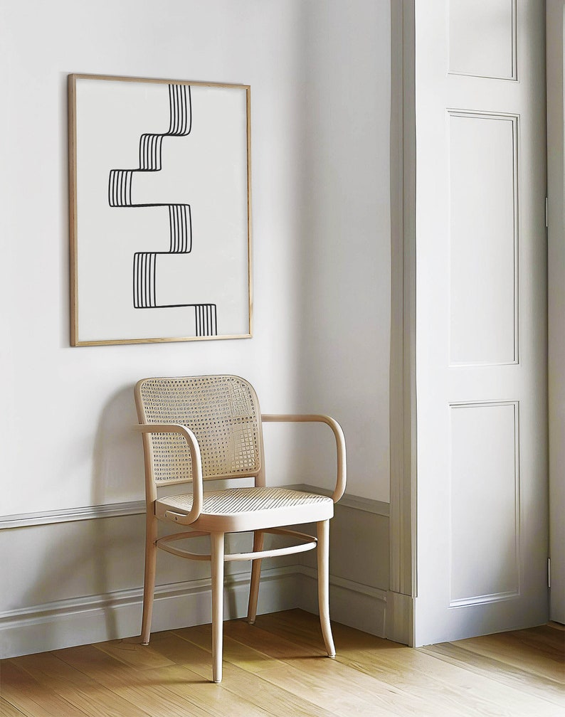 Linear Flow Canvas Painting