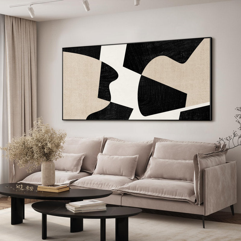 Monochrome Harmony Canvas Painting