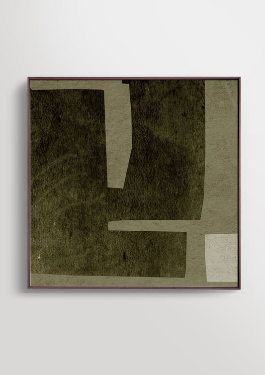 Olive Structure Canvas Painting