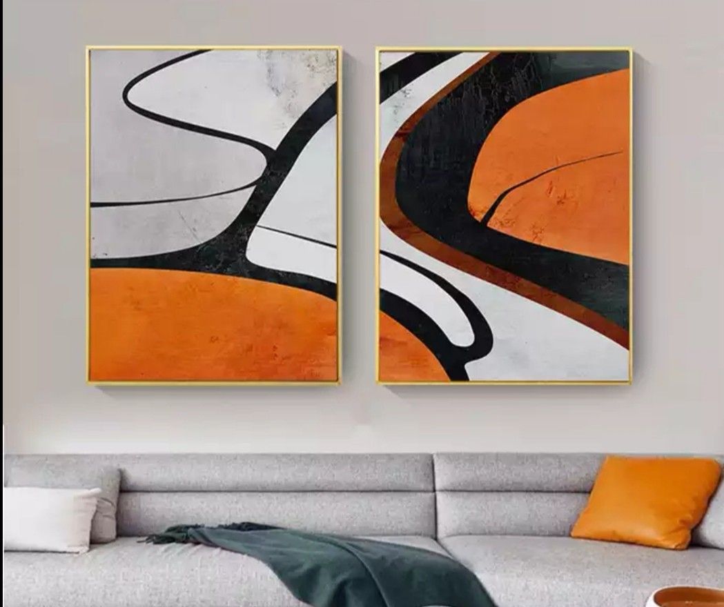 Amber Flow Canvas Set