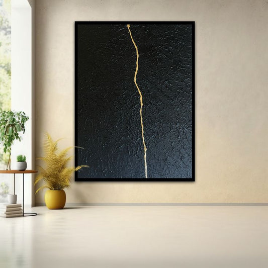 Golden Rift – Canvas Painting