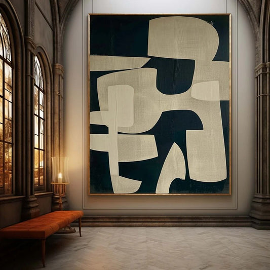 Beige Forms – Canvas Painting