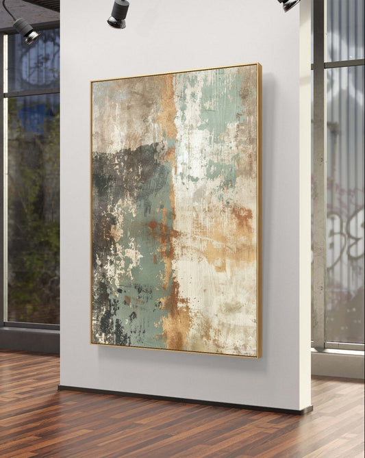 Weathered Essence Canvas Painting