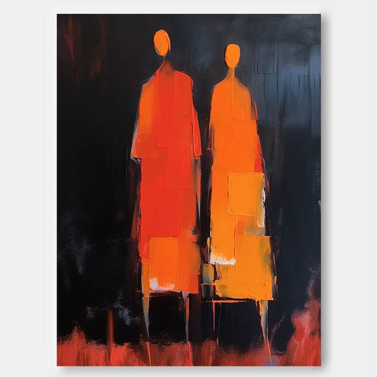 Ember Figures – Canvas Painting