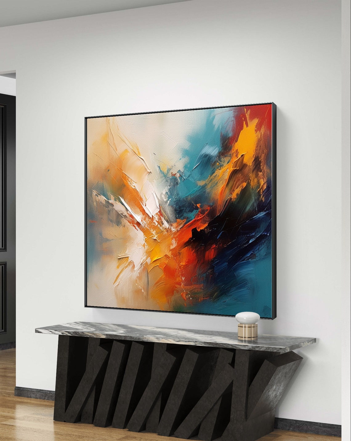 Fiery Essence – Canvas Painting