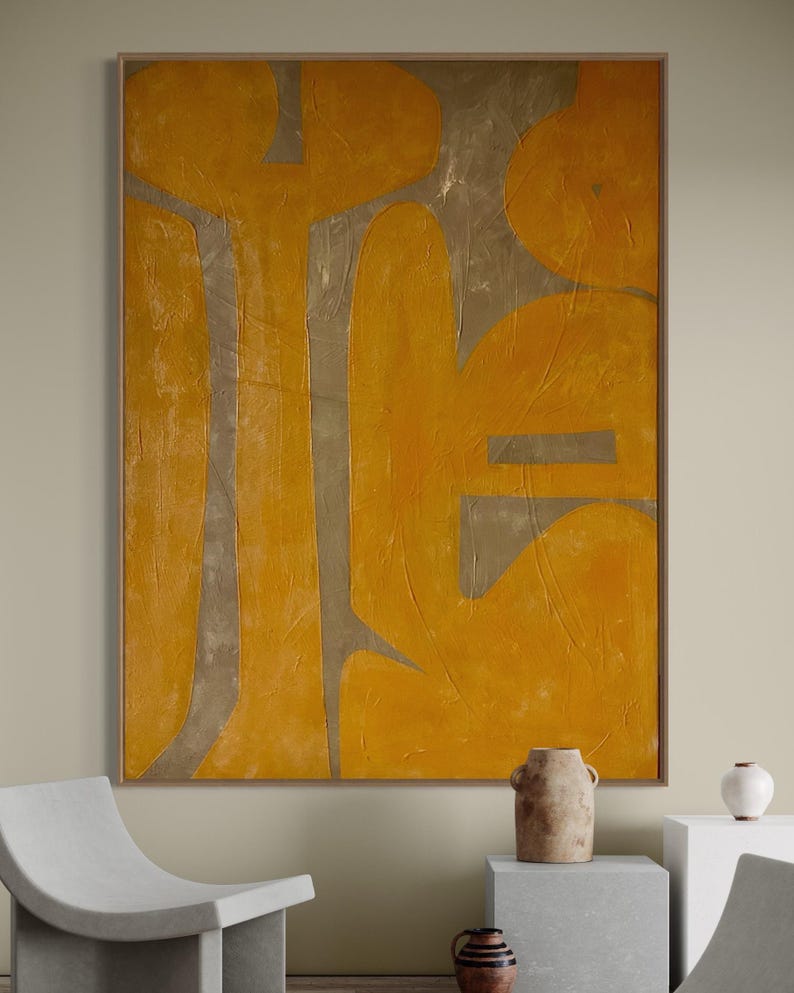 Ochre Formations Canvas Painting