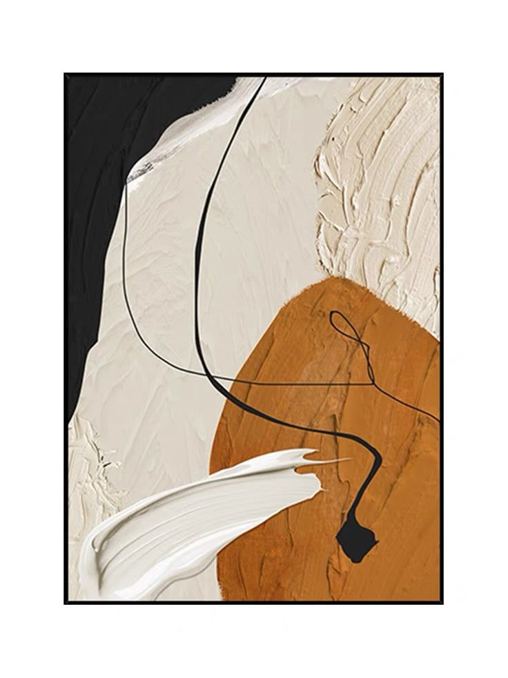 Textured Flow Canvas Painting