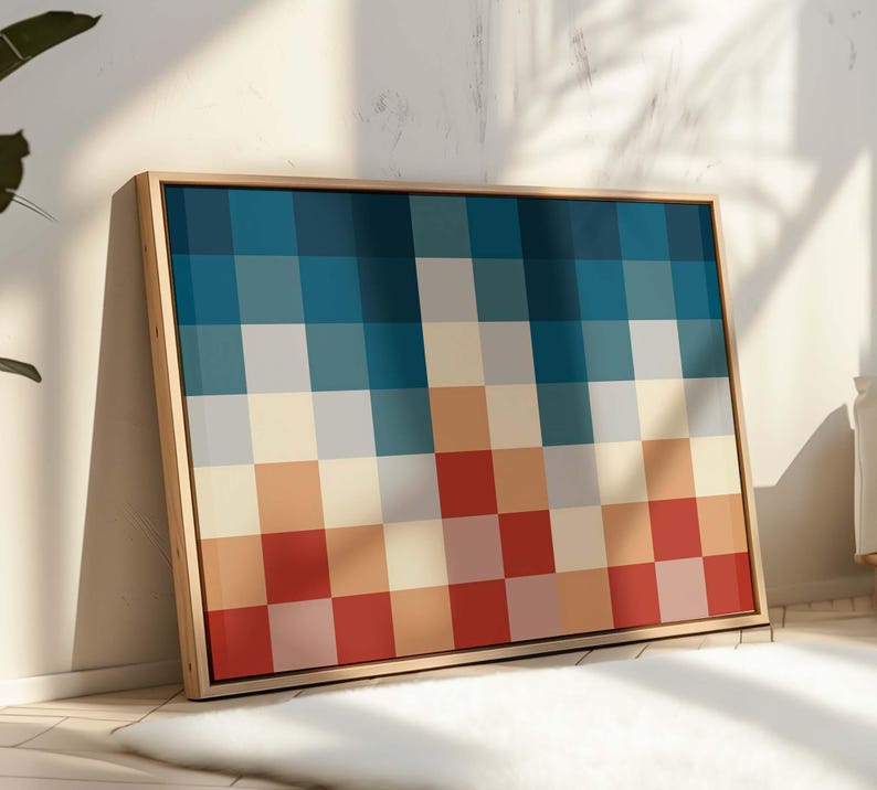 Pixel Harmony Canvas Painting