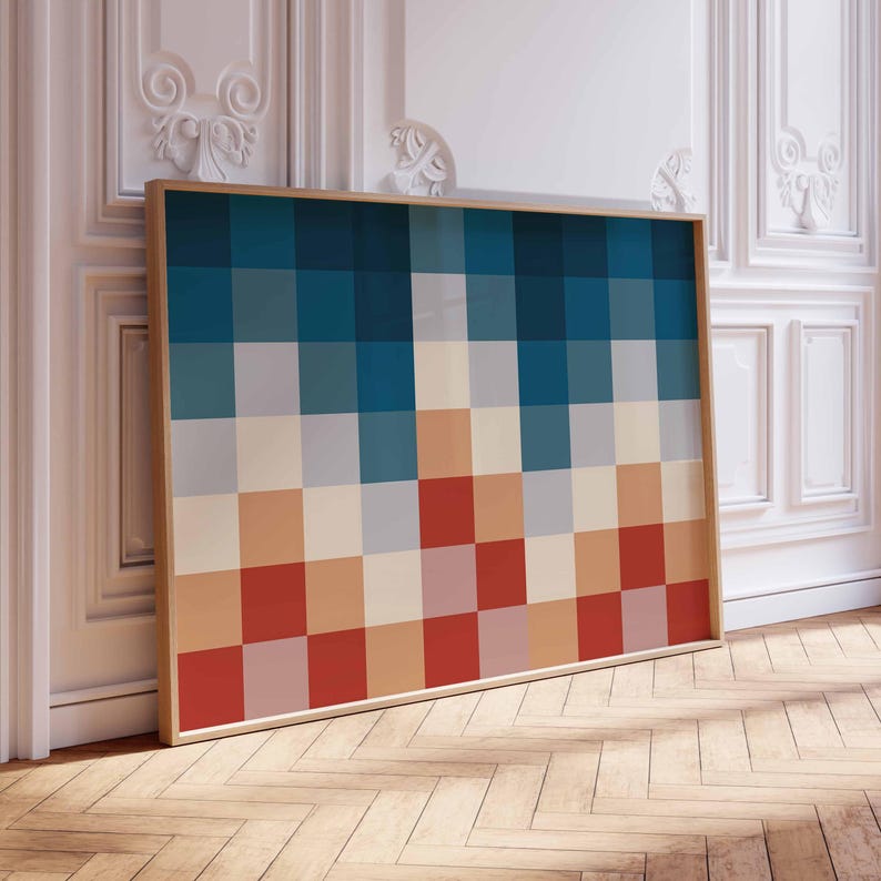 Pixel Harmony Canvas Painting