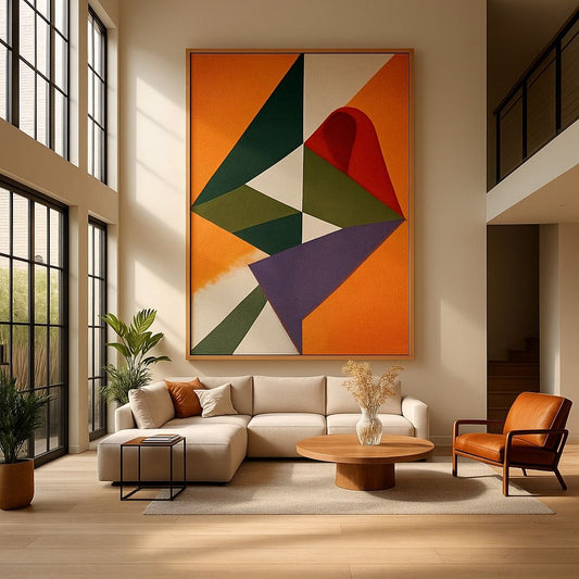 Vibrant Geometry Canvas Painting
