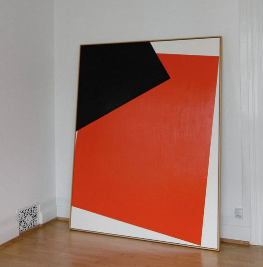 Bold Geometric Canvas Painting