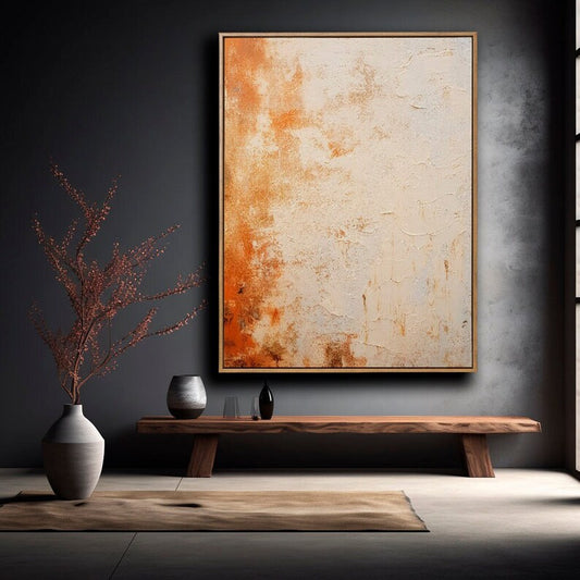 Orange Abstract Art