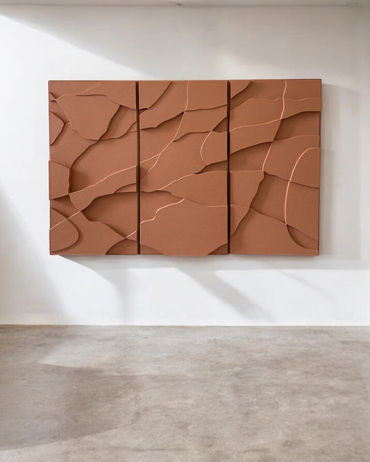 Geometric Harmony 3D Wall Sculpture Set