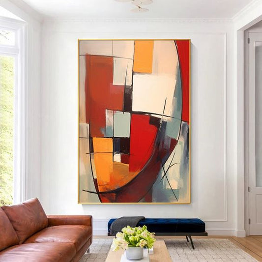 Abstract Energy Canvas Painting