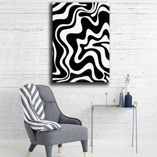 Wavy Illusion Canvas Painting