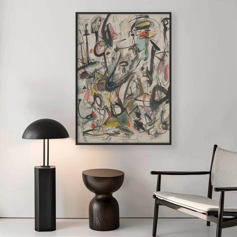 Abstract Expression Canvas Painting
